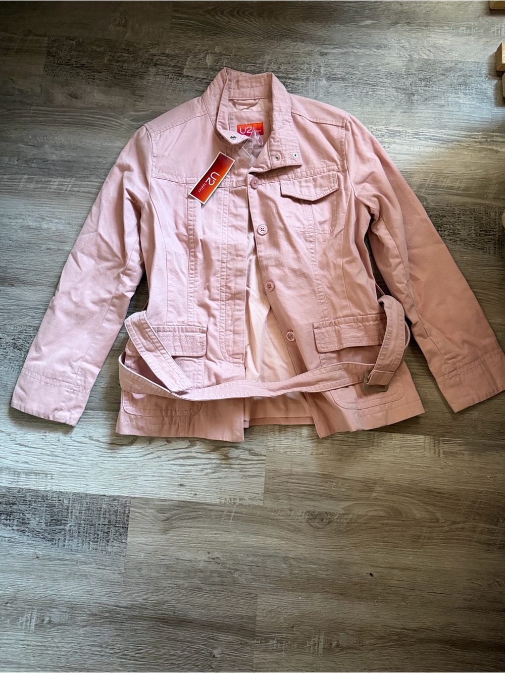 NWT U2 Ladies Dusty Pink Utility Field Jacket